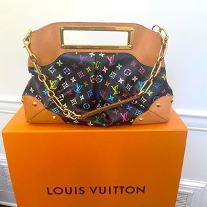 Louis Vuitton Black Multicolor Judy GM